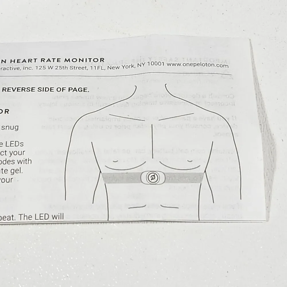 Peloton ‎HR-C-01 Heart Rate Monitor Chest Torso Band BB